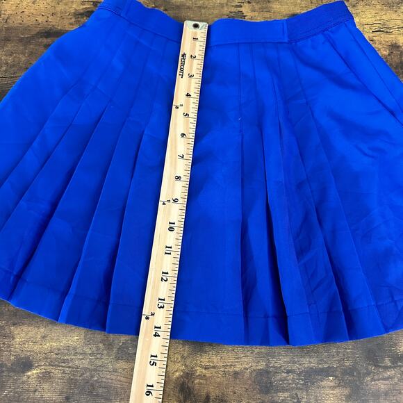 Yonex blue tennis skirt size 67 XXS japanese zip up pleated preppy academia - Picture 6 of 10